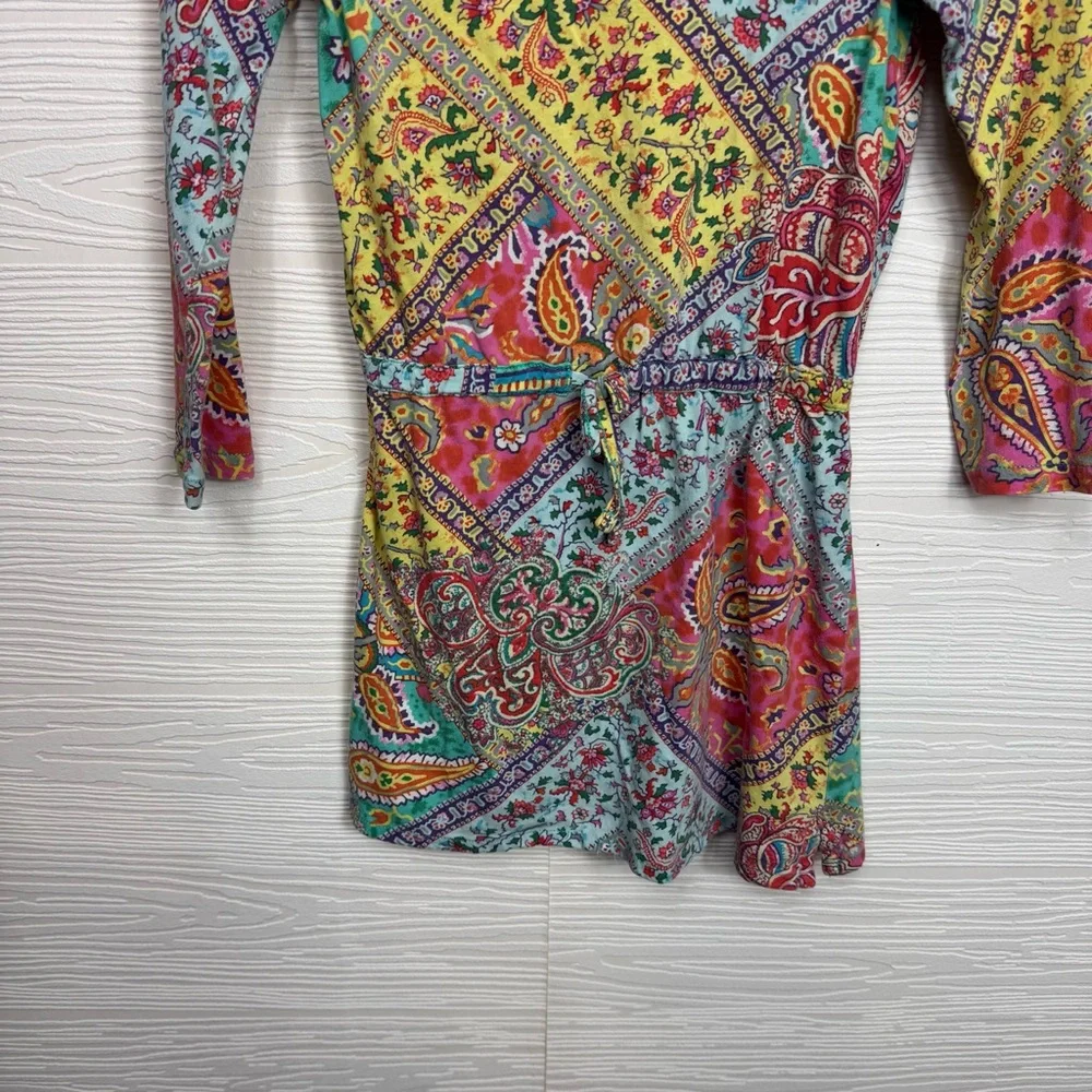 Ralph Lauren Kids Paisley 4/4T Colorful Patch Work Dress